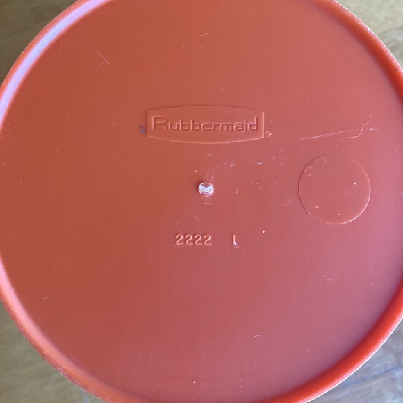 3, 1970’s Rubbermaid nesting food storage canisters orange floral design - Picture 7 of 15